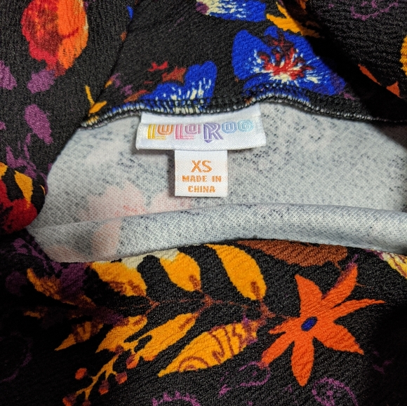 Lularoe Azure Floral Circle Skirt NWOT - Picture 7 of 9